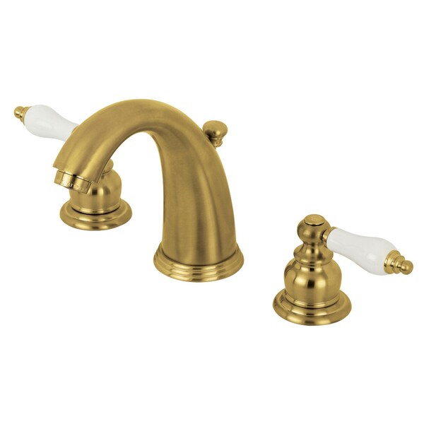 KB987PLSB Victorian 2-Handle 8" Widespread Bathroom Faucet, Brass